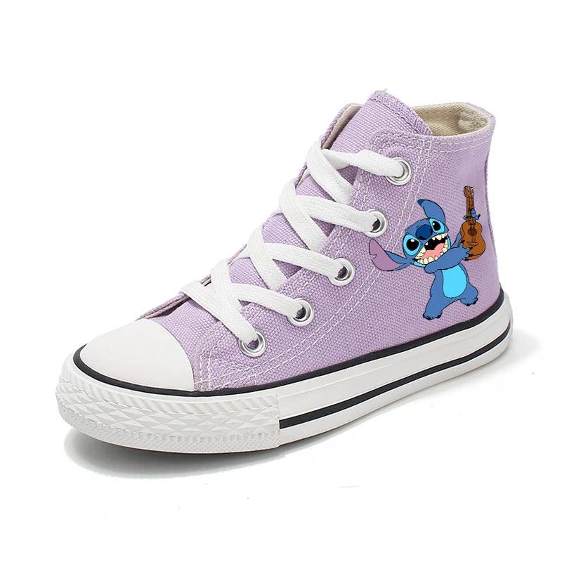 Girl Kids Boys Kids Canvas Sneakers – Unisex Fun Cartoon Print Sport Shoes - JVMCL