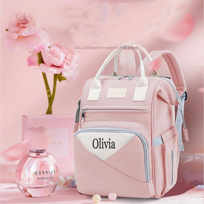 Personalized Mother And Baby Bag - Multifunctional Leisure Mommy Backpack - JVMCL