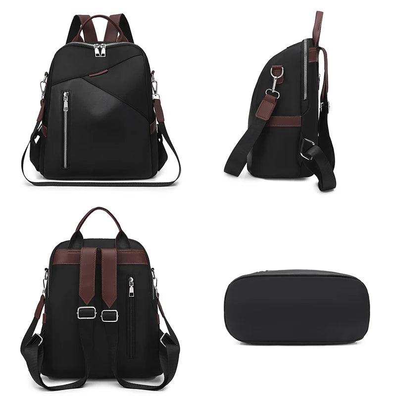 Anti-Theft Vintage PU Leather Backpack –Stylish & Spacious Travel and School Bag - JVMCL