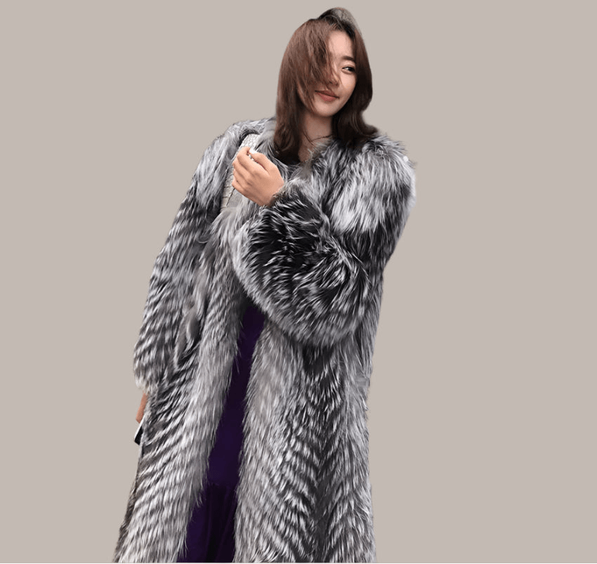 Luxury Fluffy Faux Fur Long Coat – Warm, Windproof & Chic for Winter - JVMCL