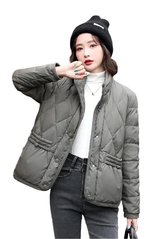 Women's Luxury Duck Down Jacket – Thick, Warm Demi-Season Puffer Coat for Winter - JVMCL