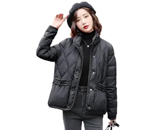 Women's Luxury Duck Down Jacket – Thick, Warm Demi-Season Puffer Coat for Winter - JVMCL