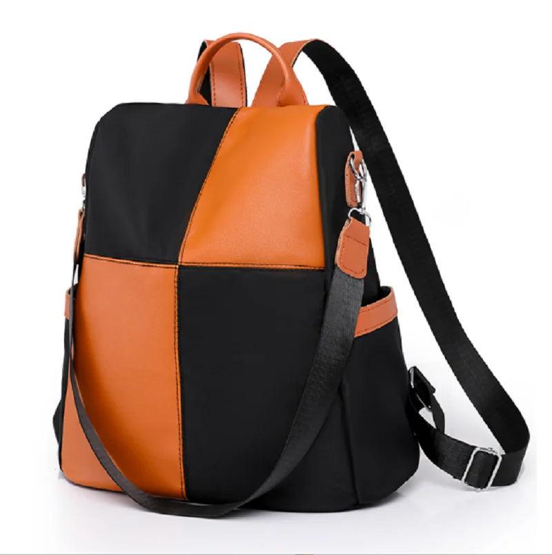 Large-Capacity PU Leather Backpack – Casual & Anti-Theft Travel Shoulder Bag - JVMCL