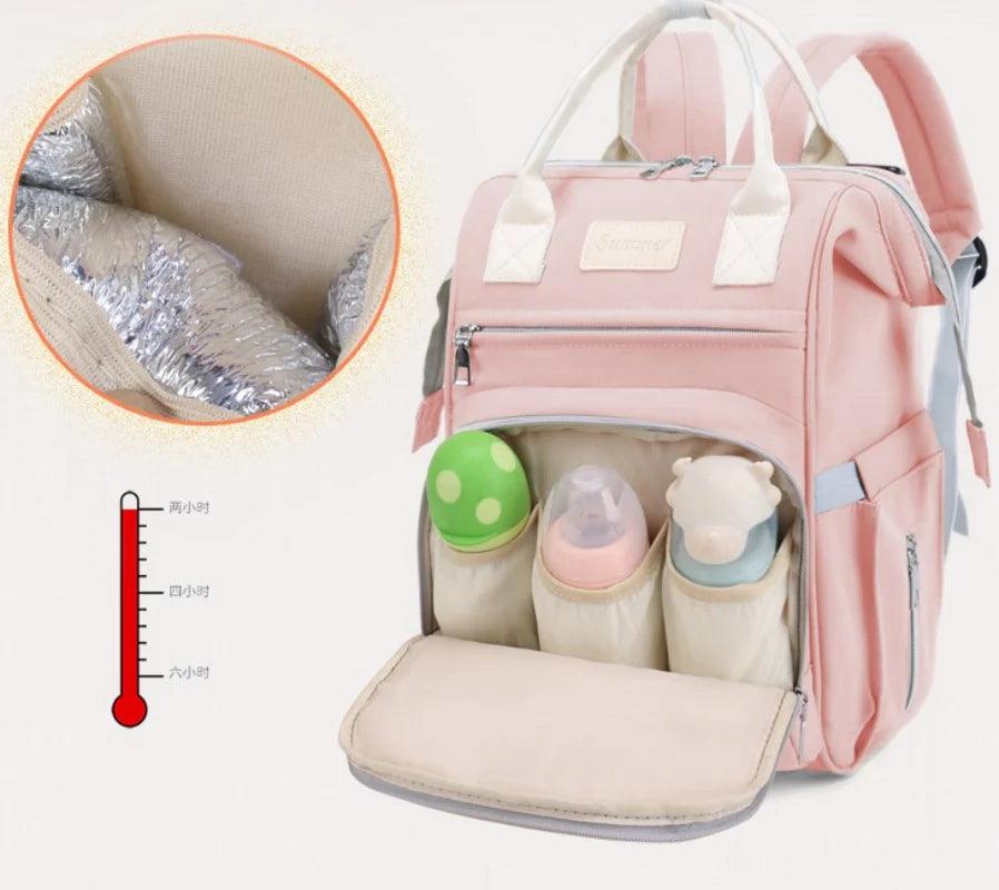 Personalized Mother And Baby Bag - Multifunctional Leisure Mommy Backpack - JVMCL