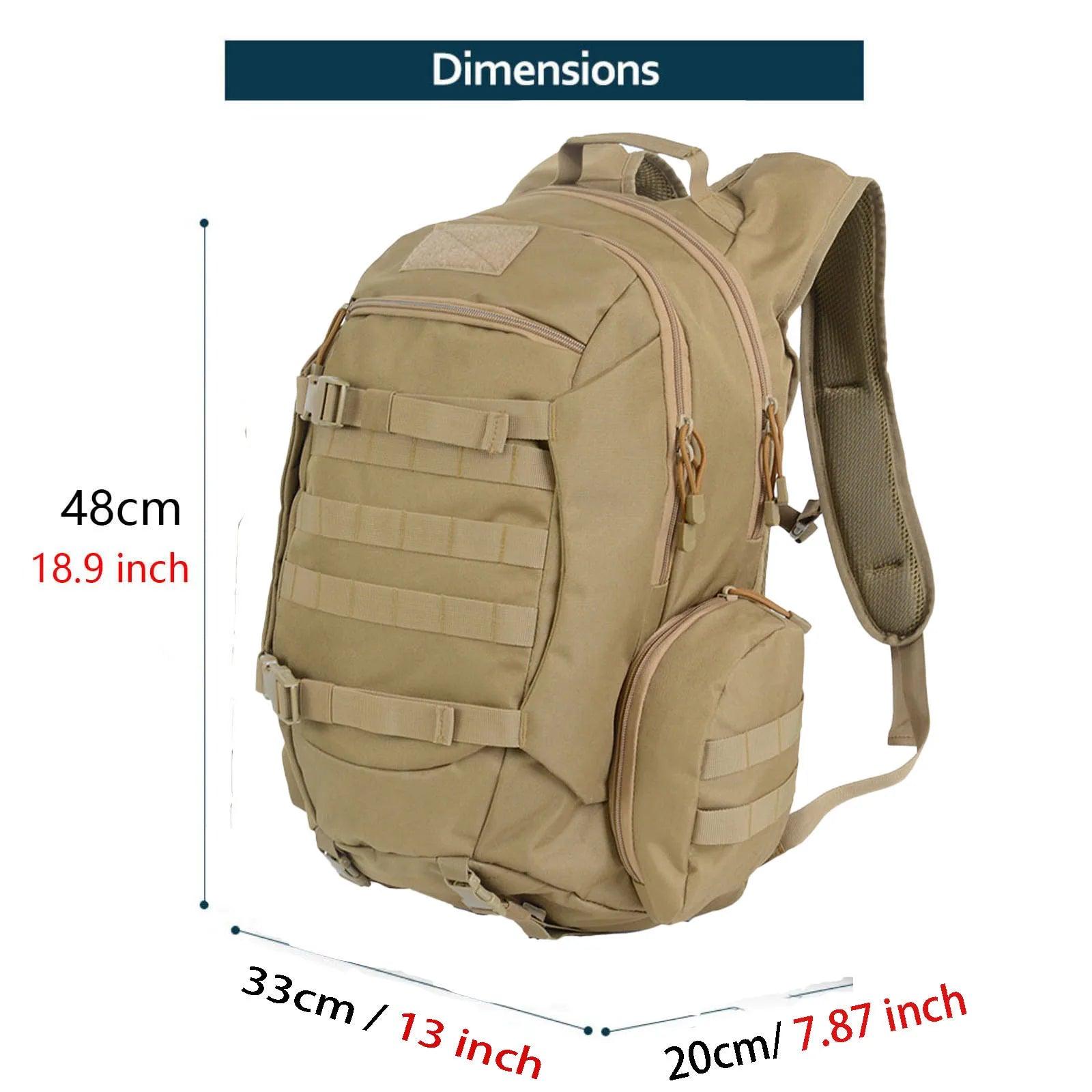 45L Waterproof Tactical Backpack – Hunting, Fishing, Hiking, and Camping Rucksack - JVMCL