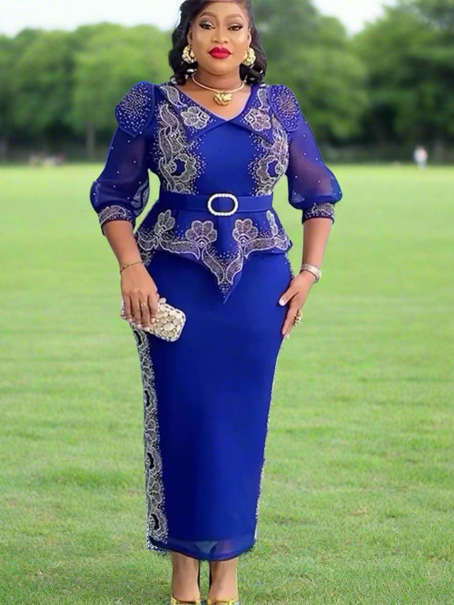 Elegant African Women Dresses – Plus Size Wedding Party Dashiki Ankara Outfits - JVMCL