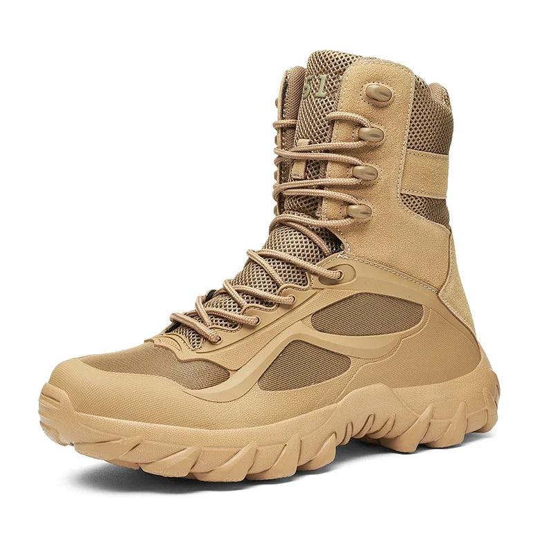 Men Tactical Autumn Lightweight Outdoor Non-Slip Waterproof Zapatillas Boot Shoes - JVMCL