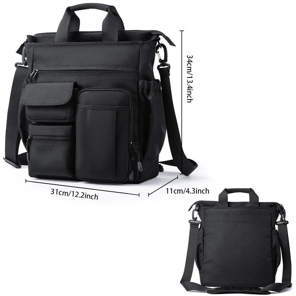 Business Briefcase Multifunction Fashion Shoulder Messenger Bag with USB Port - JVMCL