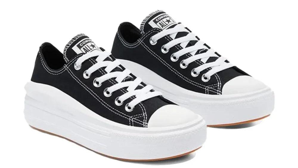 Converse All Star Move Low – Women's Black Canvas Skateboarding Shoes - JVMCL