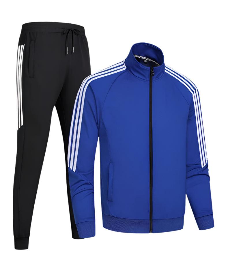 LightweightCasual Stylish and Comfortable Stand Up Collar Tracksuit Set - JVMCL