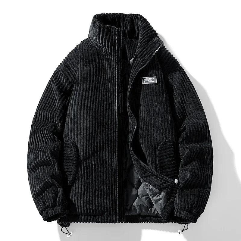 Winter Corduroy Parka Jacket for Men – Stylish & Warm Autumn Puffer - JVMCL