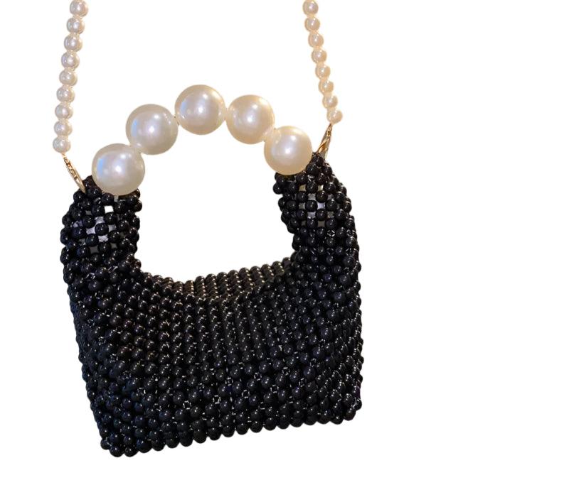 Luxury Pearl Handle Crystal Evening Bag – Top Handle Shoulder & Crossbody Bag - JVMCL