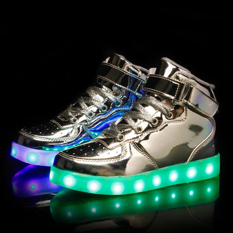 Unisex Glowing Luminous LED Sneakers – Light-Up Shoes for Boys, Girls & Adults - JVMCL