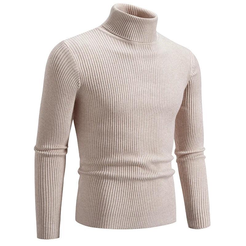 Warm & Comfortable Trendy High Street Turtleneck Knitted Sweater for Men - JVMCL