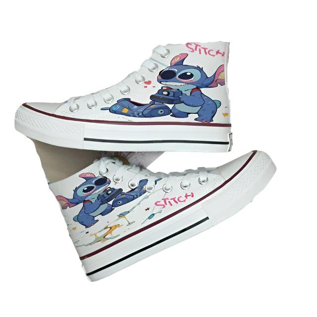 Men & Women Graffiti Fashion High-Top & Low-Top Canvas Sneaker Shoes - JVMCL