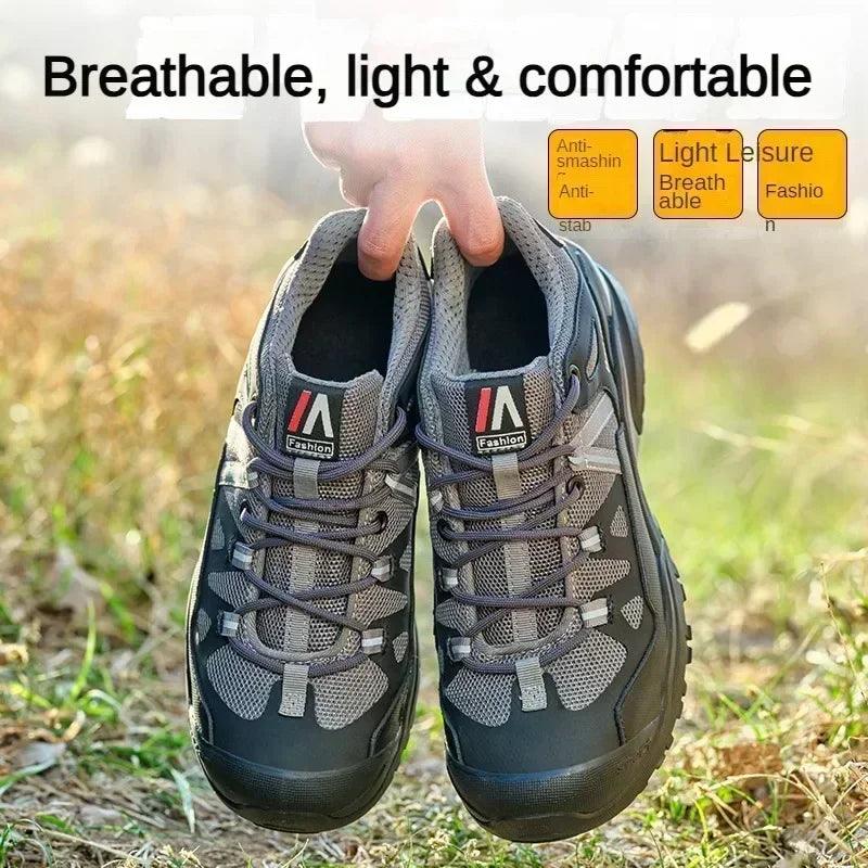 Men's Steel Toe Puncture-Proof Work Indestructible Protection Safety Sneakers - JVMCL