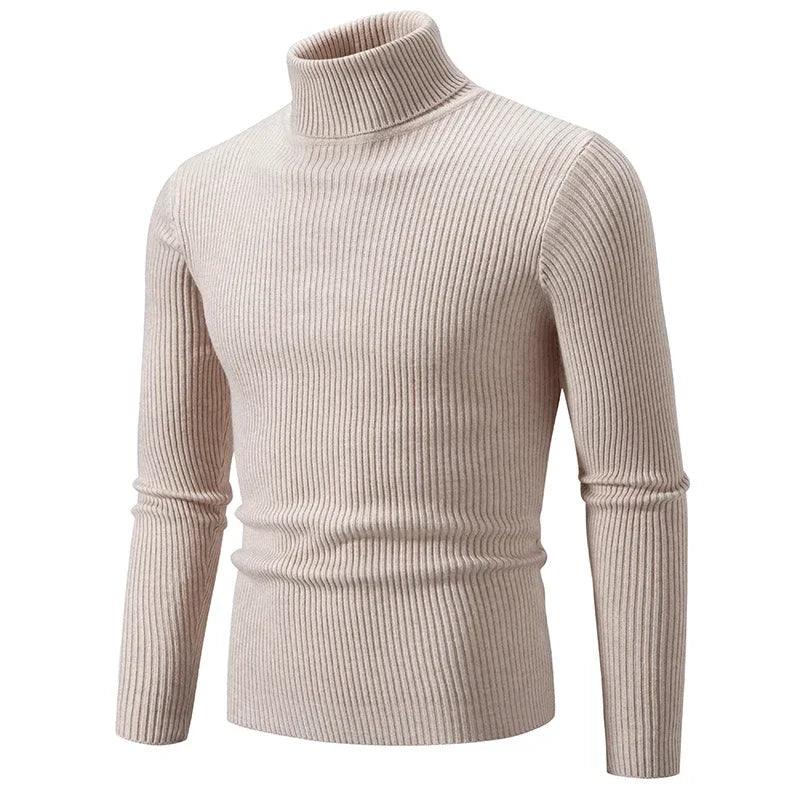 Warm & Comfortable Trendy High Street Turtleneck Knitted Sweater for Men - JVMCL