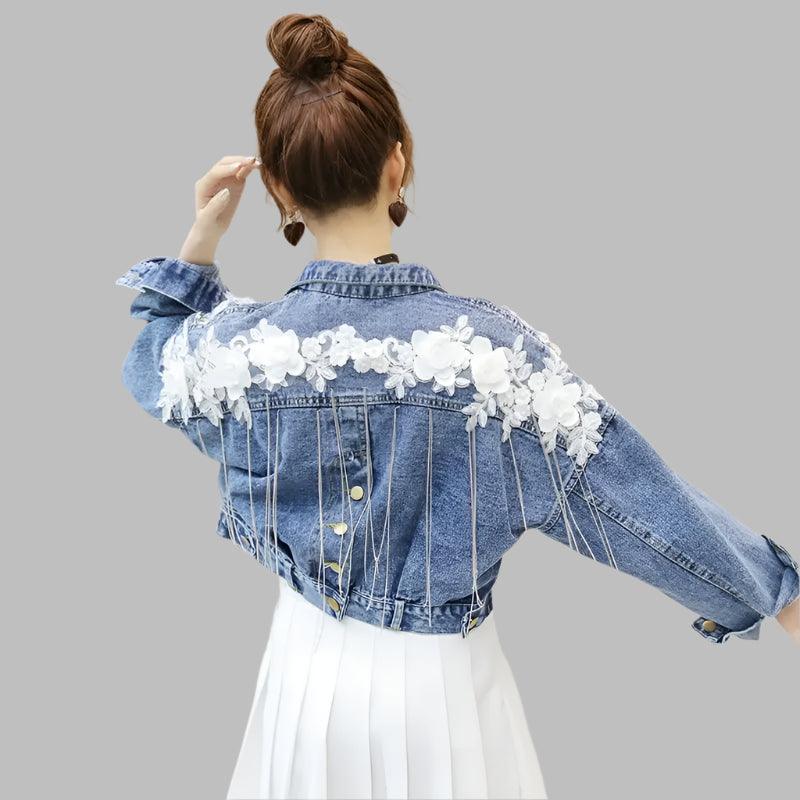 Denim Coat Women's Spring and Autumn Korean Version Loose Student Short Jacket - JVMCL