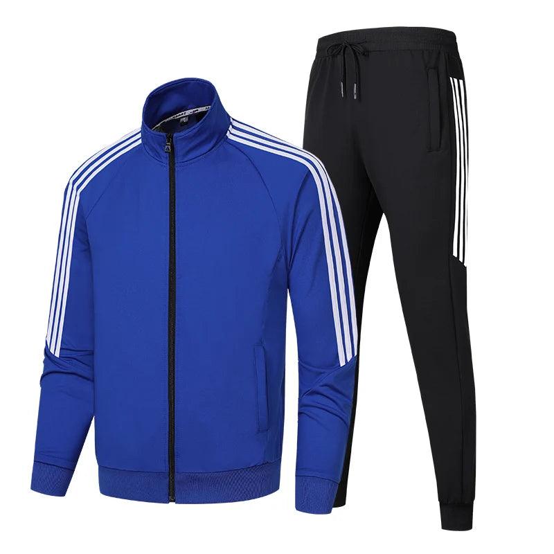 LightweightCasual Stylish and Comfortable Stand Up Collar Tracksuit Set - JVMCL