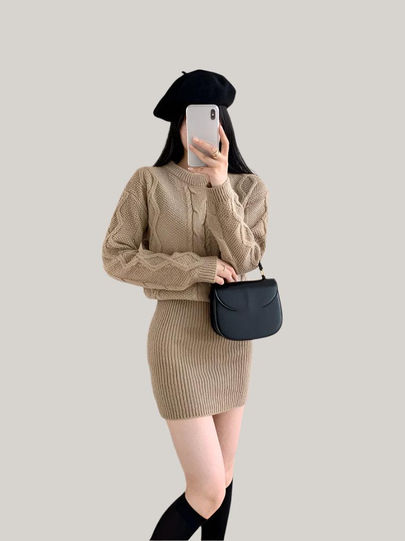 Knitted Bodycon Ribbed Dress – Warm Pullover Casual Vestidos for Autumn & Winter - JVMCL