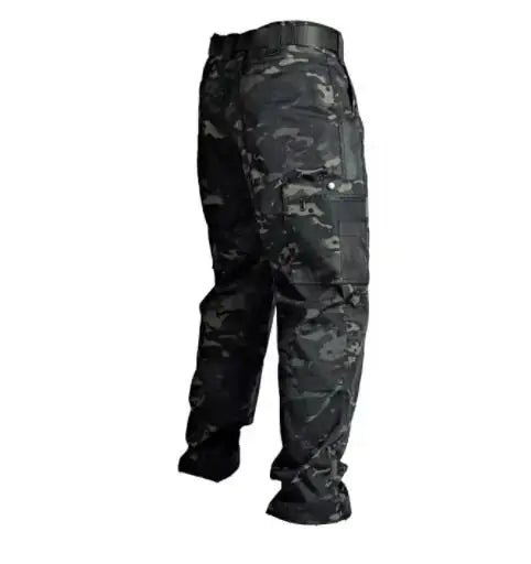 Men’s Multi-Pocket Wear-Resistant  Tactical Cargo Pants Trousers