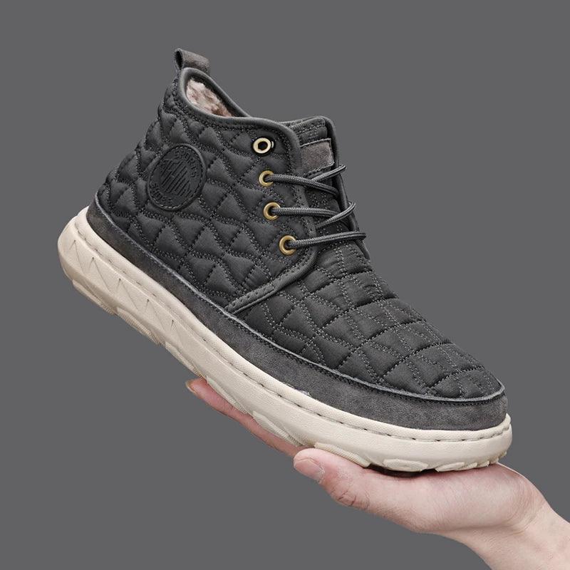 Comfortable Stylish Winter Warm Men’s Boots – Waterproof Non-Slip Plush Sneakers - JVMCL