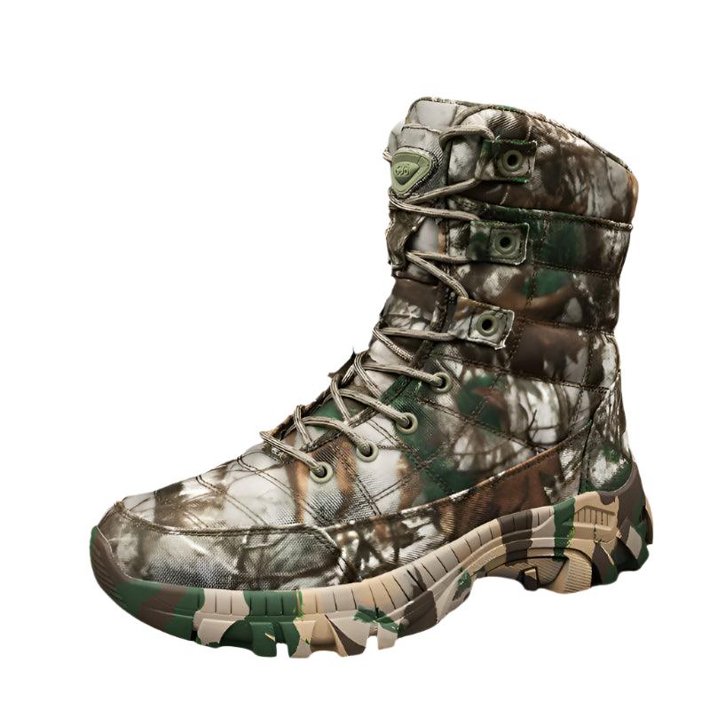 Camouflage Men's Outdoor Hiking Boots: Waterproof Trekking Combat Safety Shoes - JVMCL