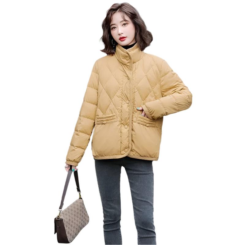 Women's Luxury Duck Down Jacket – Thick, Warm Demi-Season Puffer Coat for Winter - JVMCL