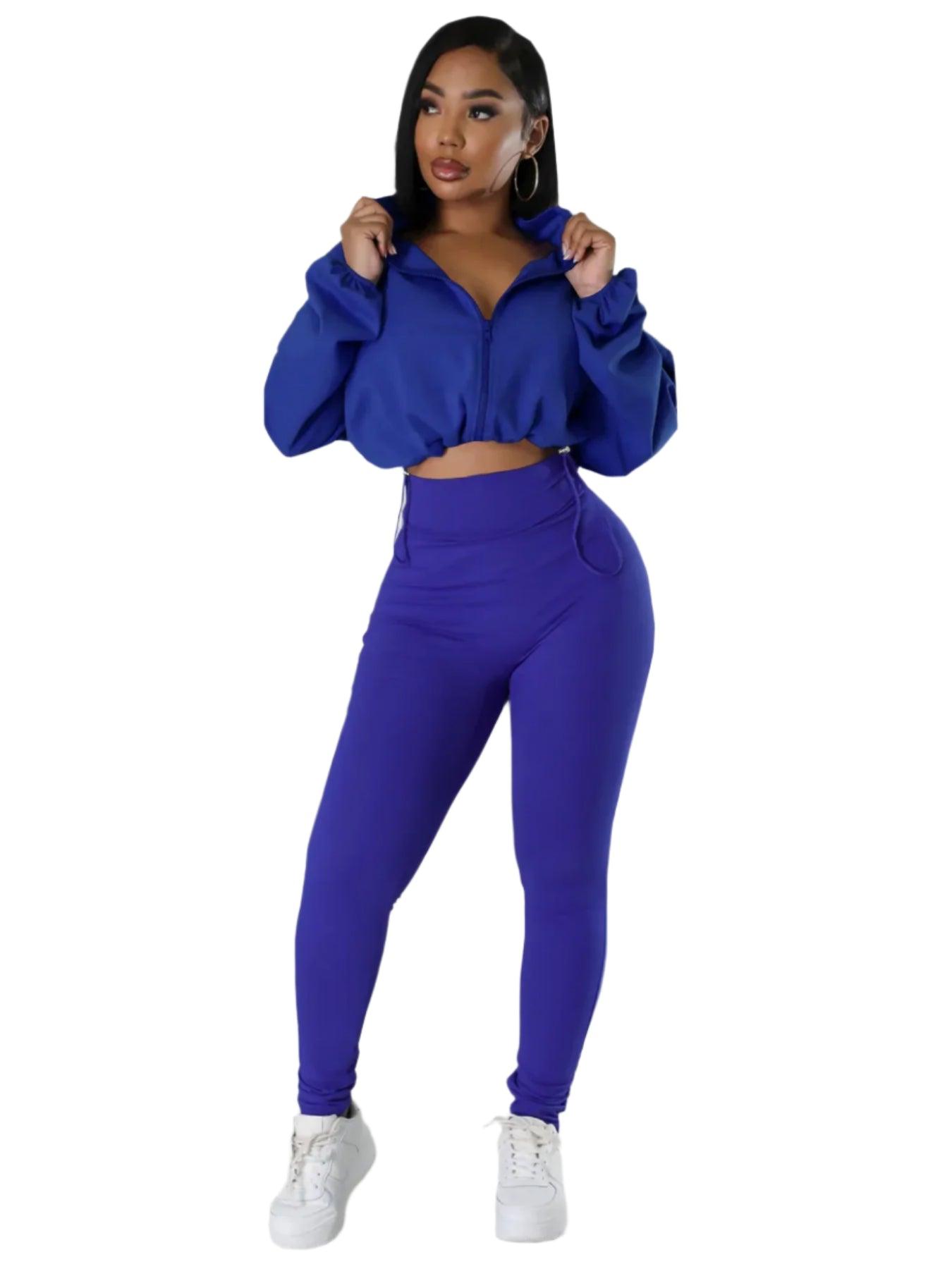 Women’s High Street Activewear – Full Sleeve Sweatshirt + Pencil Pants Two-Piece Set - JVMCL