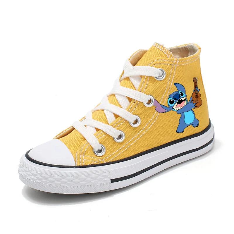 Girl Kids Boys Kids Canvas Sneakers – Unisex Fun Cartoon Print Sport Shoes - JVMCL