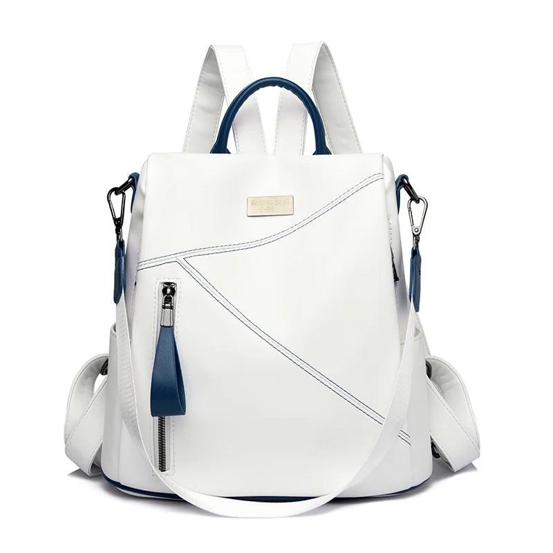 Chic Soft Leather Backpack – Stylish & Functional Travel Companion - JVMCL