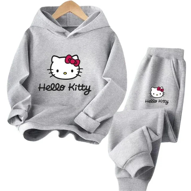 Girls' Hoodie & Pants Set – Cute Anime Tracksuit for Kids & Teens - JVMCL