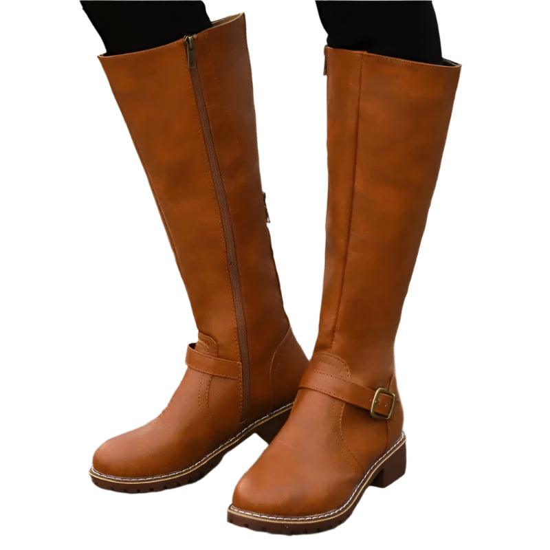 Women’s Fashion Comfortable Waterproof Long Boots – Plus Size Thigh High Boots - JVMCL