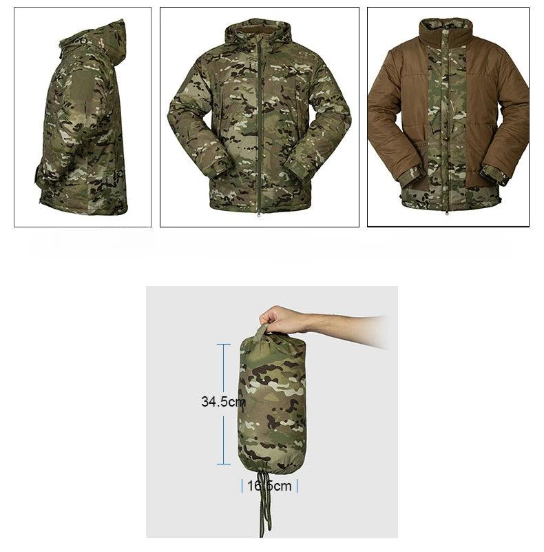 Men’s Winter Tactical Parka Set – Waterproof Hunting Suit & Windbreaker Jacket - JVMCL