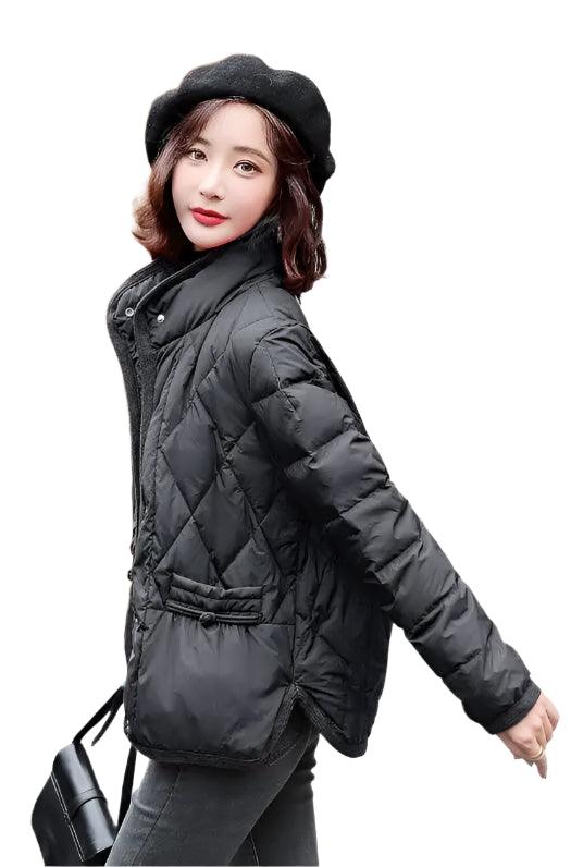 Women's Luxury Duck Down Jacket – Thick, Warm Demi-Season Puffer Coat for Winter - JVMCL