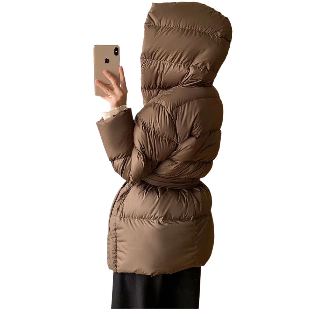 Stay Warm and Stylish Women's Winter Long Jacket - Cotton Padded Casual Parka - JVMCL