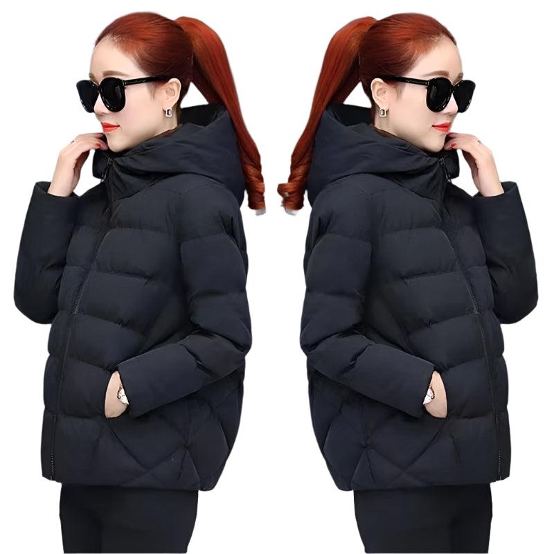 Cotton Padded Coat Autumn Winter Slim Short Hooded Warm Thicken Jackets - JVMCL