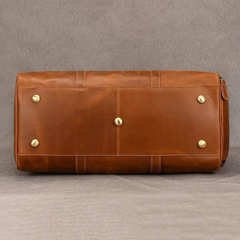 Premium Vintage Elegance & Ultimate Functional Cowskin Leather Travel Bag - JVMCL