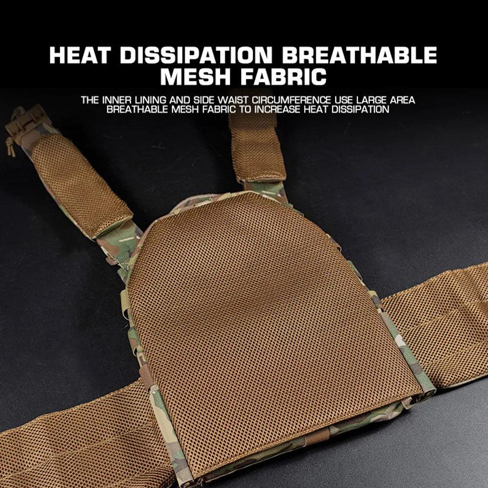 Quick Release MOLLE Plate Carrier for Airsoft, Hunting & Tactical Vest - JVMCL