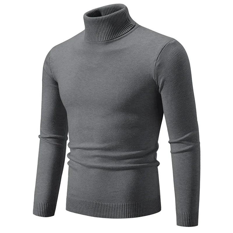 Warm & Comfortable Trendy High Street Turtleneck Knitted Sweater for Men - JVMCL