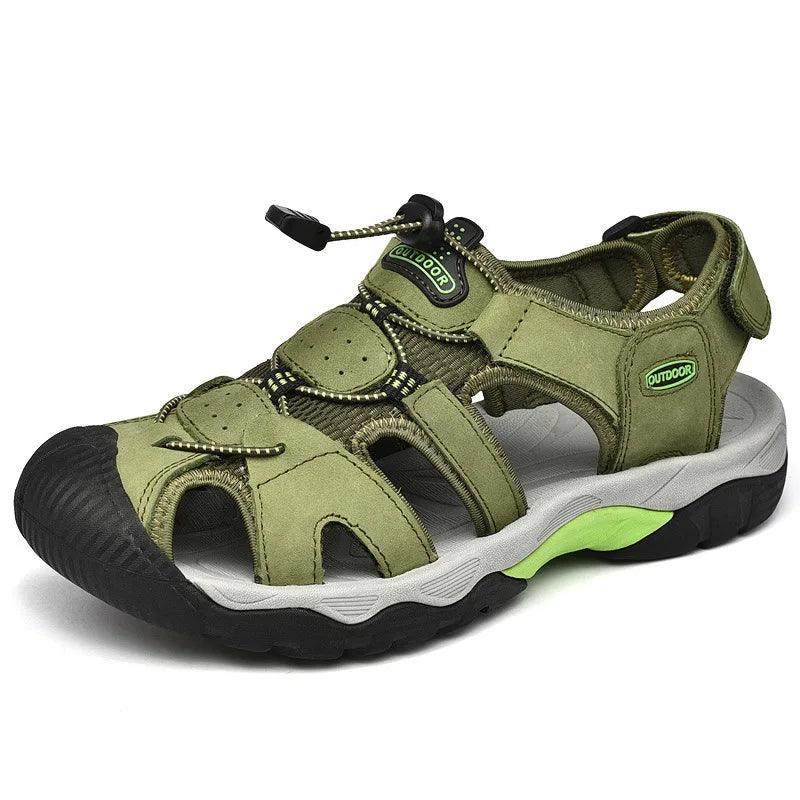 Classic Fashion Breathable Casual Men Outdoor Non-slip Flat Wading Sandals Shoes - JVMCL