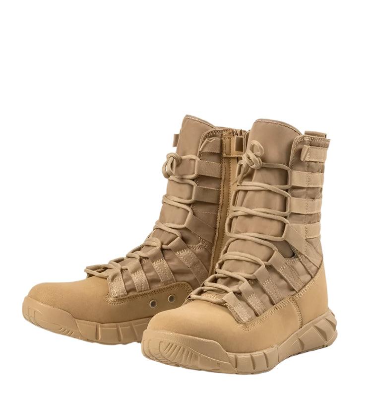 Lightweight Combat Boot – Green Desert Brown Tactical Hiking Boots for Men - JVMCL