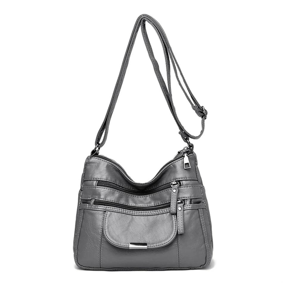 Vintage Leather Women's Bags - Luxury Small Designer Shoulder Crossbody Bag - JVMCL