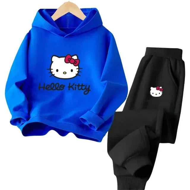 Girls' Hoodie & Pants Set – Cute Anime Tracksuit for Kids & Teens - JVMCL