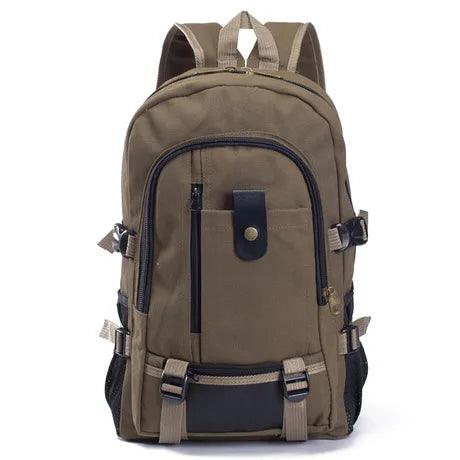 Large Capacity Camping, Hiking, Travel Sport Male Canvas Backpack - JVMCL