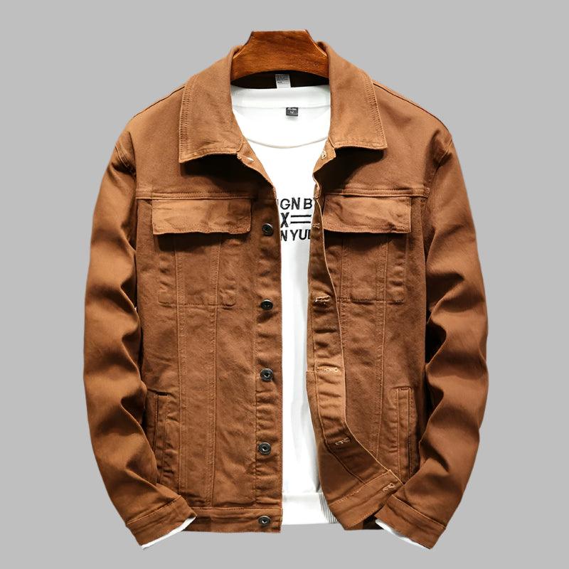 Fashion Casual Denim Jacket for Men – Hip-Hop Streetwear Classic - JVMCL