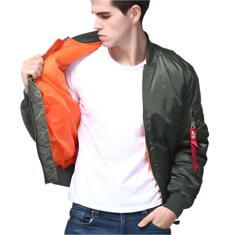 Military Tactical MA-1 Flight Bomber Jacket – Waterproof Winter Coat for Men - JVMCL