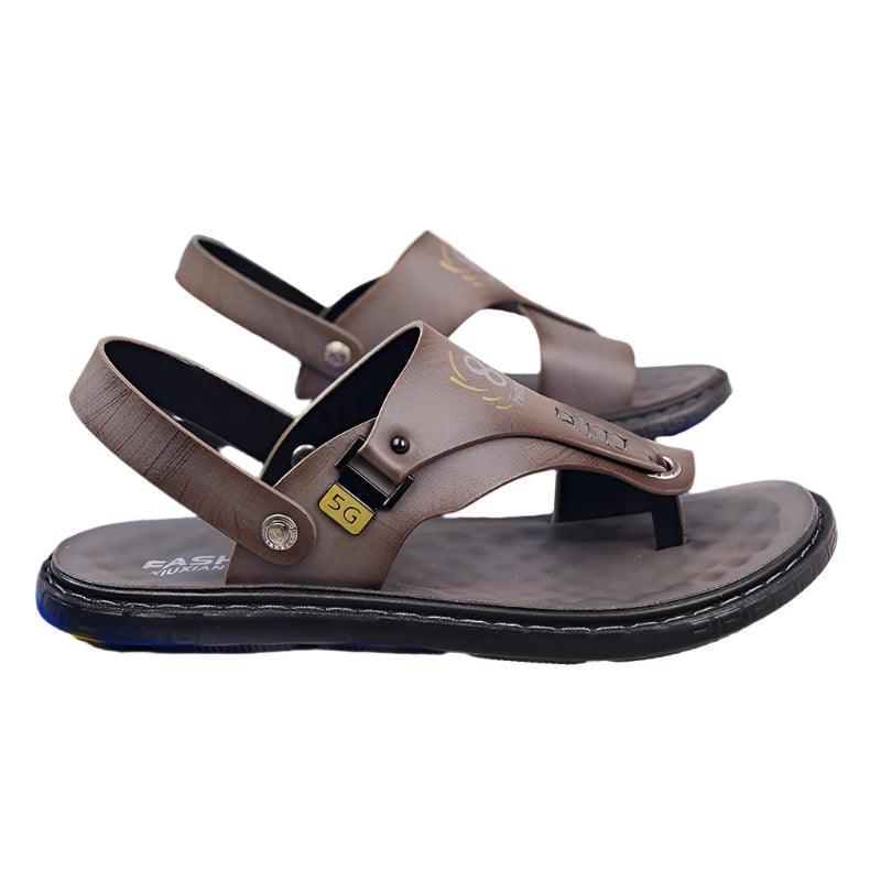 Men's Summer Water Trekking Beach Sandals-Anti-Slip Soft Sole Leather Flip Flops - JVMCL