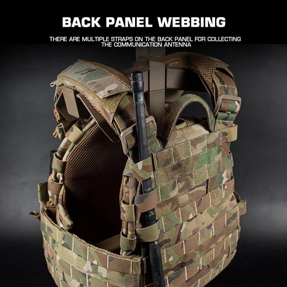 Quick Release MOLLE Plate Carrier for Airsoft, Hunting & Tactical Vest - JVMCL