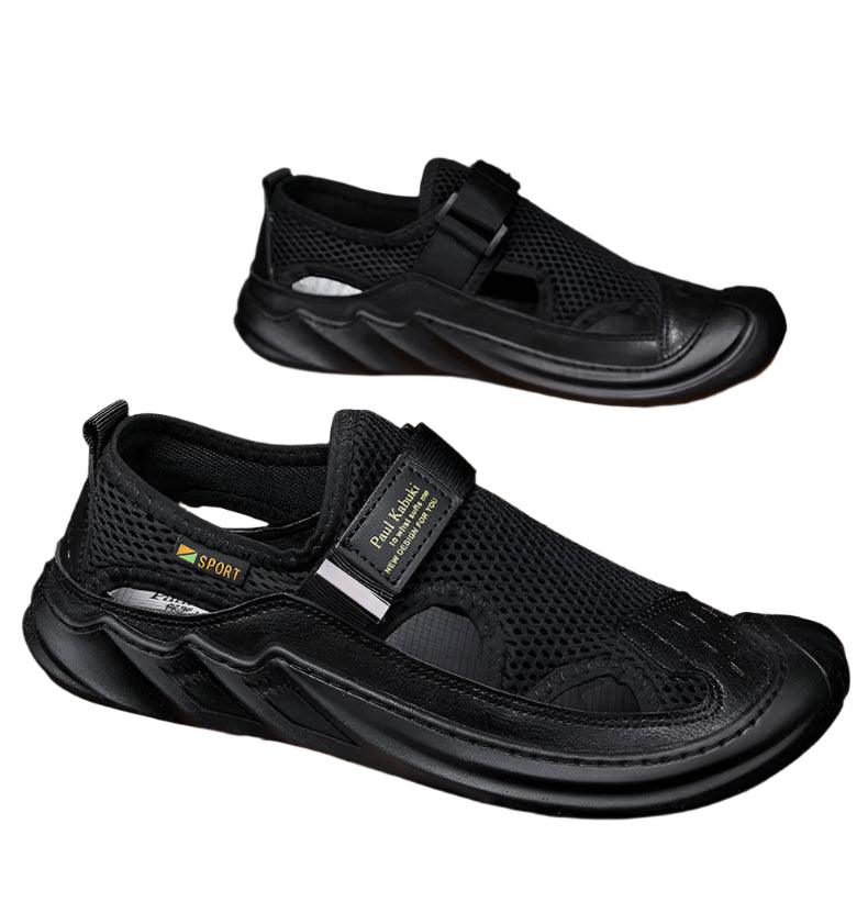 Men's Sandals Hollow Men's Sports Shoes Outdoor Non-slip Man Beach Shoes - JVMCL